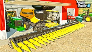 I BOUGHT THE BIGGEST CORNHEAD EVER MADE IOWA FALL HARVEST  FARMING SIMULATOR 22 [upl. by Lionel]