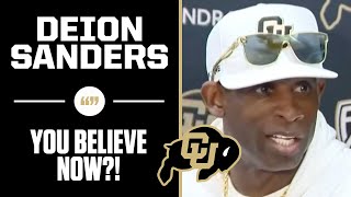 Deion Sanders goes after reporters who didnt believe in him after win over TCU  CBS Sports [upl. by Llovera808]