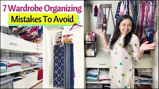 7 Wardrobe Organizing Mistakes To Avoid  Wardrobe Organization Ideas  Space Saving Ideas [upl. by Smail538]