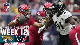 Jacksonville Jaguars vs Houston Texans  2023 Week 12 Game Highlights [upl. by Ibob]