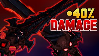 AQW FiendShard New Damage Boosting Items Nulgath Birthday Merge Shop  Item Showcase [upl. by Earas772]