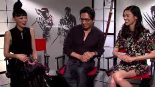 HIROYUKI SANADA TAO OKAMOTO AND RILA FUKUSHIMA interview for THE WOLVERINE [upl. by Tiga947]