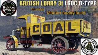 MINI ART 135 BType British Lorry Buddy Build scalemodelling modelbuilder miniart plasticmodel [upl. by Adohr]