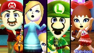 Super Mario TOP 10 SONGS ft Peach Pauline amp Bowser Miis 3DS [upl. by Ttenrag]