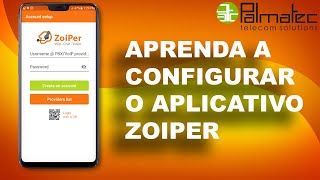 CONFIGURAÇÃO APLICATIVO ZOIPER ANDROID [upl. by Sumedocin557]