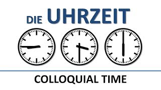 German colloquial time English subtitles die Uhrzeit umgangssprachlich [upl. by Bernice]