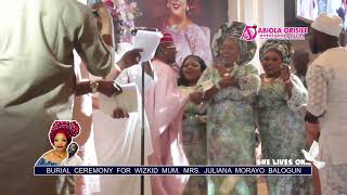 K1 PERFORMANCE AT BURIAL CEREMONY OF WIZKID MUM MRS JULIANA MORAYO BALOGUN [upl. by Nomar]