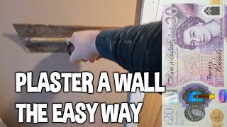 HOW TO PLASTER A WALL STEP BY STEP [upl. by Sairtemed]