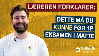 Dette må du kunne før 1P matteeksamen [upl. by Aiekam]