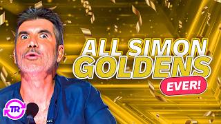 EVERY Simon Cowell GOLDEN BUZZER on AGT from 2016 2024 [upl. by Ybreh246]