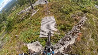 Mtb in Kongsberg and HUGE CRASH AT THE END [upl. by Darelle]