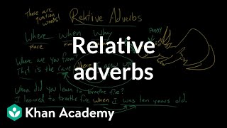 Relative adverbs  The parts of speech  Grammar  Khan Academy [upl. by Tremann]