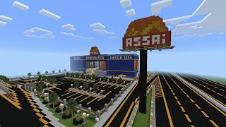 Maior supermercado feito no Minecraft supermercado Assaí no Minecraft [upl. by Eceirehs]