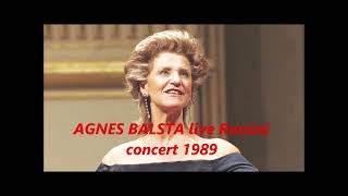 AGNES BALTSA live ROSSINI concert Ghent 1989 [upl. by Neleag]