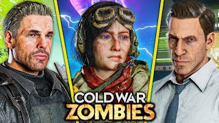 COLD WAR ZOMBIES THE MOVIE  ALL EASTER EGG CUTSCENES INTROS AND FULL STORYLINE [upl. by Russ528]