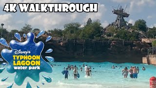 Disneys Typhoon Lagoon Water Park 4K Walkthrough Grand ReOpening Day [upl. by Latea]