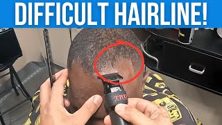 How to Line Up a Receding Hairline Without a Pushback [upl. by Atazroglam]