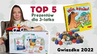 Top 5 prezentów dla 3latka  Gwiazdka 2022 [upl. by Ynove]