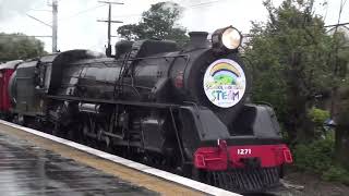 Ja 1271 with School Holiday Steam Hutt Valley NZ 20 July 2024 [upl. by Atnamas]