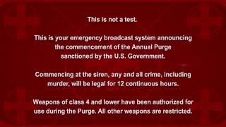 The Purge  Election Year Announcement HD original voice [upl. by Yuht921]