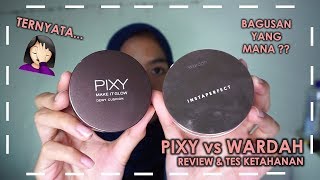 Cushion Wardah VS Cushion Pixy Bagusan yang Mana  Instaperfect Make it Glow Kulit Berminyak [upl. by Etienne]