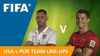 USA v Portugal  Teams Announcement [upl. by Sapowith]