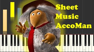 Wombles Theme Song Piano Sheet Music [upl. by Eseekram409]