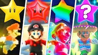 Evolution of Super Mario Star PowerUps 1985  2019 [upl. by Ainek1]