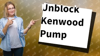 How do I unblock my Kenwood dishwasher pump [upl. by Estis]