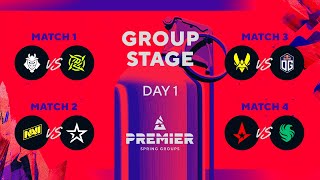 BLAST Premier Spring Groups 2024 Day 1 G2 vs NIP NAVI vs Col Vitality vs OG Astralis vs Falcons [upl. by Lelia820]