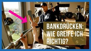 Richtige Griffposition beim Bankdrücken quotdeutsches Tutorialquot ASK THE COACH [upl. by Varrian]