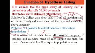 STAT301 Testing of Hypothesis Part1 [upl. by Ellesor]