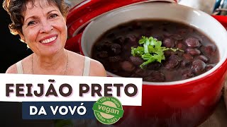 Como fazer FEIJÃO preto  Cozinha Básica Vegana [upl. by Harilda]