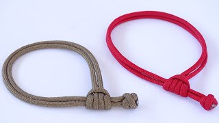 4 Loop Prusik Knot Bracelet  Make a Paracord Sliding Knot Bracelet  Matthew Walker Pull Knot CBYS [upl. by Nednarb373]