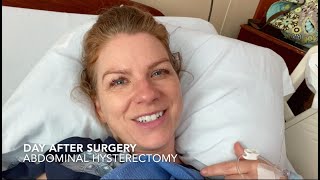 Hysterectomy Experience Part 4  First Day Post Op [upl. by Llevart]