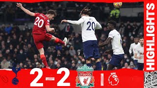 Highlights Tottenham 22 Liverpool  Jota amp Robertson score in allaction draw [upl. by Bennion]