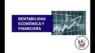 Rentabilidad económica y financiera [upl. by Berners]