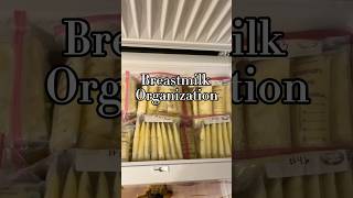 Breast milk freezer organization [upl. by Edlyn]