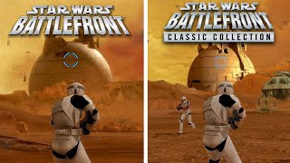 Comparing the ORIGINAL Battlefront to the CLASSIC COLLECTION [upl. by Oiretule]