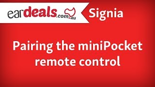 Signia How to pair your miniPocket remote control to your hearing aids [upl. by Salinas]