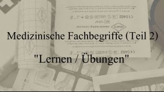 Medizinische Fachbegriffe Teil 2 Übersetzung zum lernen und üben [upl. by Joyan]