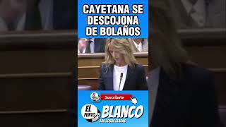 CAYETANA SE DESCOJONA DE FELIX BOLAÑOS shorts cayetanaalvarezdetoledo vox abascal felixbolaños [upl. by Llenrrad]