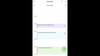 Create a new note for a calendar event from the Evernote mobile app [upl. by Hanikahs]