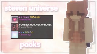 bedwars with STEVEN UNIVERSE texture packs  solo commentary [upl. by Arquit]