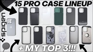 iPhone 15 Pro Spigen Case Lineup  My TOP 3 FAVORITE Revealed [upl. by Lenard591]