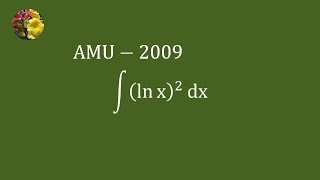 Indefinite Integrals AMU200962 [upl. by Onileva15]