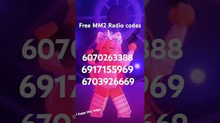 Free MM2 radio codes not sure if they still work though 😅 mm2 [upl. by Akcebar]