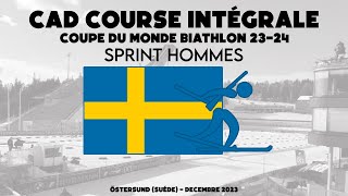 Biathlon  Sprint Hommes  Östersund Suéde  Coupe du Monde 2324  Replay CAD 02122023 [upl. by Bainbridge]