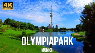 Olympiapark Munich Walking tour in 4k 60fps  Summer Festival  Germany 🇩🇪 [upl. by Bick]