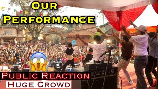 Our Performance  Huge Crowd  Public Reaction  dpalacedanceinstitutefndi4517 [upl. by Annairda]